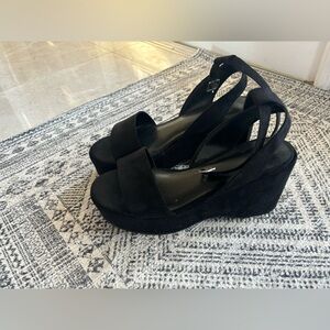 UO Black Suede Heels Size 8